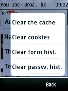 Press Clear cookies.