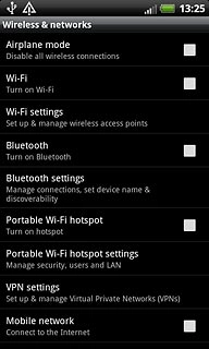 Press Wi-Fi settings.