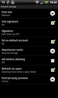 When the box next to the menu item is ticked (V), the function is turned on.