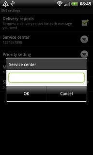 Key in +61415011501 and press OK.