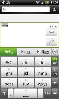 Press arrow down to see more words.