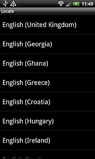 Press the required language.