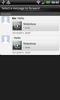 Press the required picture message.