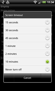 Press the required period.