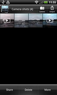 Go to the required folder.Press and hold the required picture or the required video clip until a pop-up menu is displayed.