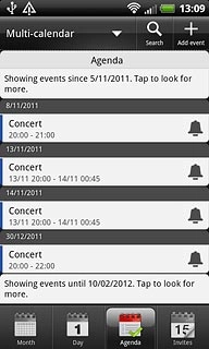 Press the required appointment to view the appointment details.