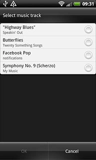 Press the required audio file.