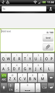 Press once on each letter to write the required word.A number of words based on the letters you've keyed in are displayed.