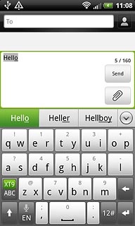 Press arrow down to see more words.