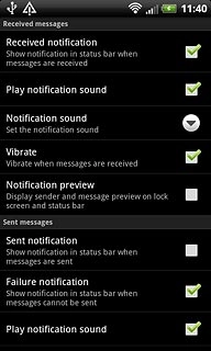 When the box next to the menu item is ticked (V), the function is turned on.