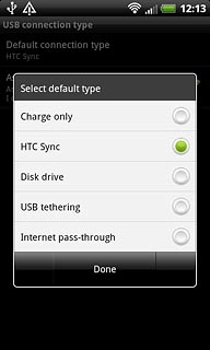 Press HTC Sync.