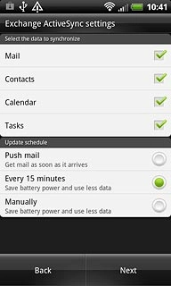 When the box next to the menu item is ticked (V), synchronisation is turned on.