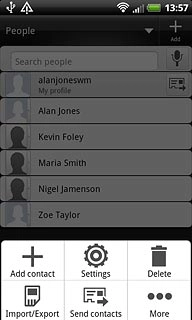 Press Import/Export.