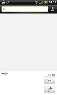 Press To.Key in the first letters of the required contact.Matching contacts are displayed.