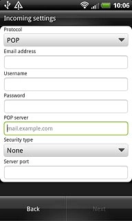 Press the drop down list below Security type.
