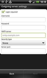 Press the drop down list below Security type.