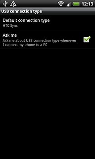 Press Default connection type.