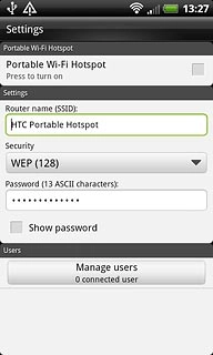 Press the field below Router name (SSID).Key in the required name.