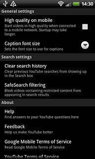 Press Clear search history.
