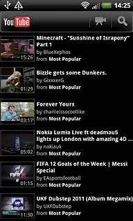 Press the required video clip.