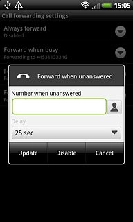 Press the drop down list below Delay and press the required delay.