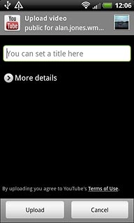 Press You can set a title here and key in text for the video clip.