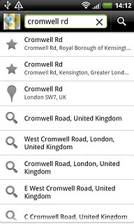 Key in the required destination.Results matching what you key in are displayed.Press the required destination.