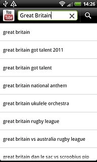 Key in the required search word and press the search icon.