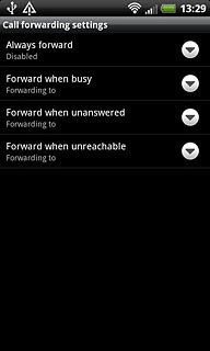 Key in+61414121121 If you selected Forward when unanswered in step 2: