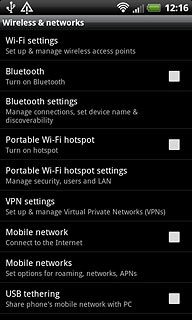 Press Mobile networks.