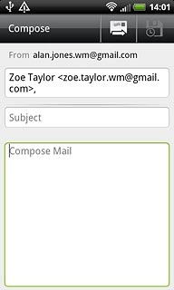Press Compose Mail.Write the required text.