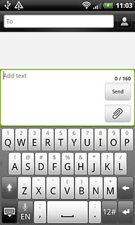 Press the letters to write the required word.A number of words based on the letters you've keyed in are displayed.