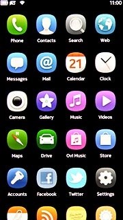The battery icon shows the remaining battery power. The bigger the coloured section of the icon, the more power.Further information: Charge the battery