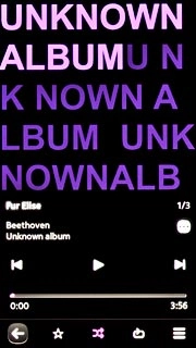 Press the shuffle icon.Depending on the current setting, the function is turned on or off.