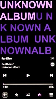 Press the repeat icon.Depending on the current setting, the function is turned on or off.
