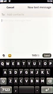 Press once on each letter to write the required word.A number of words based on the letters you've keyed in are displayed.