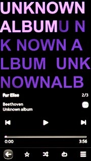 To fast forward or rewind the current audio file:Press and hold arrow right or arrow left.
