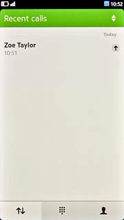 Press the required call.