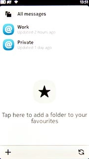 Press the required email account.