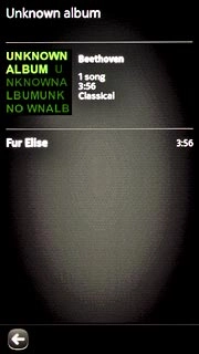 Press the required audio file or the required playlist.
