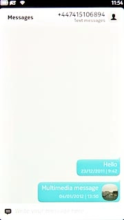 Read the required text message.