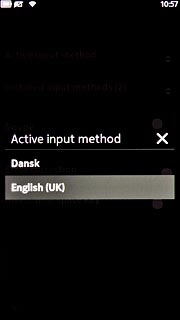 Press the required language.