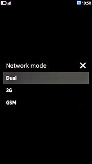 Press Dual, 3G or GSM.