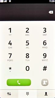 Press the contacts icon.