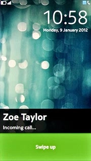 If the key lock is turned on:Press Swipe up at the bottom of the display and slide your finger upwards.