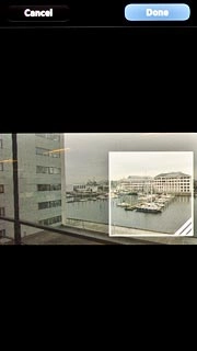 Drag the frame to the required position and press Done.