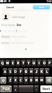 Press Last name and key in the required last name.