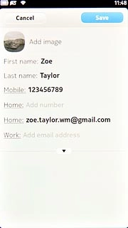 Press Save.Slide your finger across the display to return to standby mode.