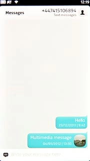 Press the required picture message.