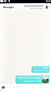 Press and hold the required picture message.